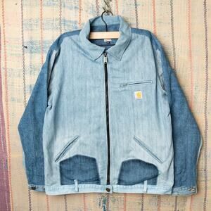 Custom upcycled carhartt detroit jacket